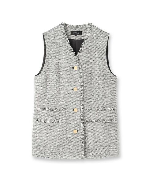 UNTITLED / アンタイトル ベスト | スラブツイード ジレ | 詳細1
