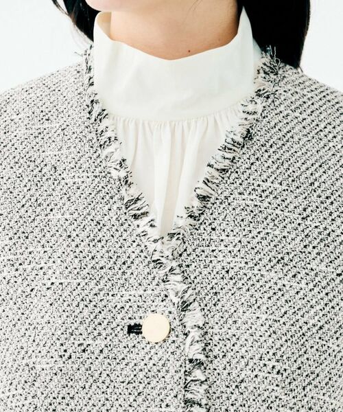 UNTITLED / アンタイトル ベスト | スラブツイード ジレ | 詳細20