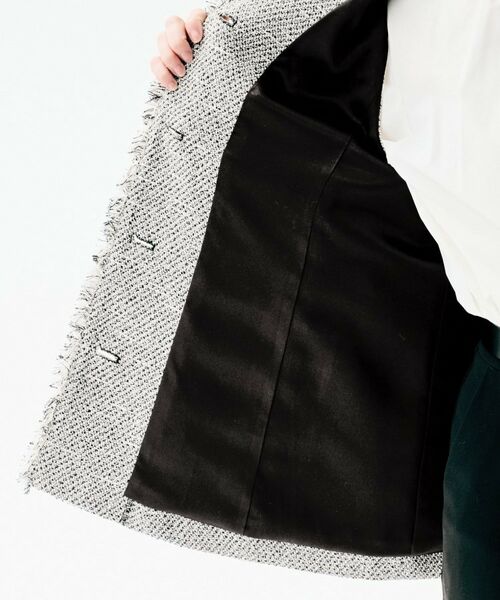 UNTITLED / アンタイトル ベスト | スラブツイード ジレ | 詳細5