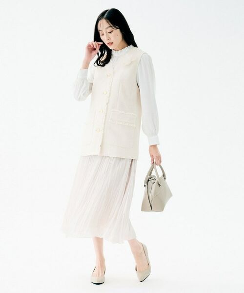 UNTITLED / アンタイトル ベスト | スラブツイード ジレ | 詳細9