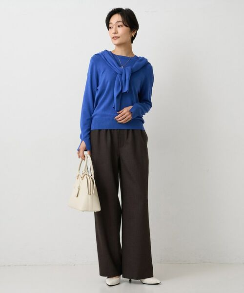 UNTITLED / アンタイトル パンツ | ソフトフラノワイドパンツ | 詳細12