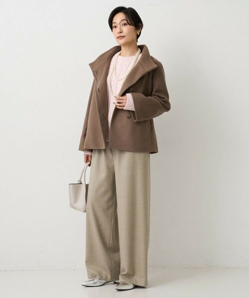 UNTITLED / アンタイトル パンツ | ソフトフラノワイドパンツ | 詳細4