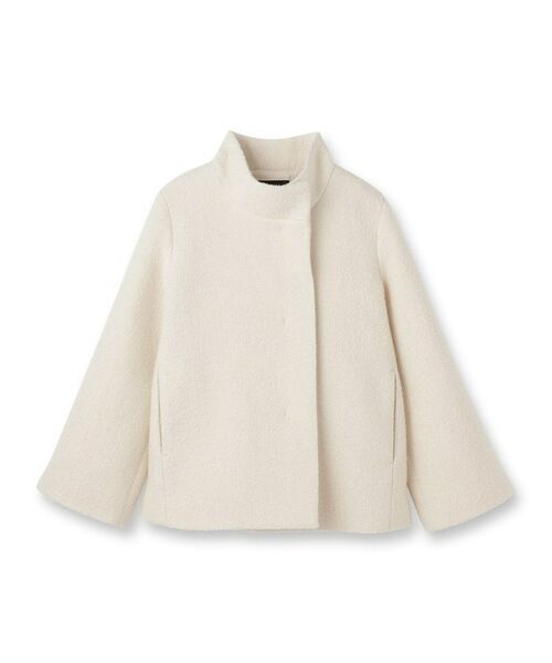 UNTITLED / アンタイトル その他アウター | 【ツイード風/スタンドカラー】ファンシーヘリンボンコート | 詳細1