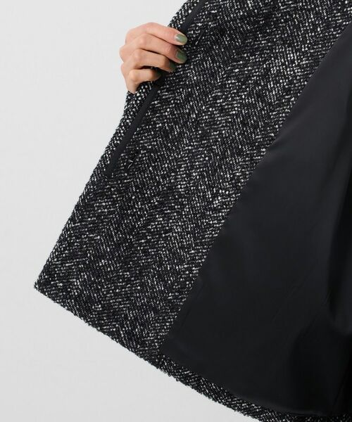 UNTITLED / アンタイトル その他アウター | 【ツイード風/スタンドカラー】ファンシーヘリンボンコート | 詳細10