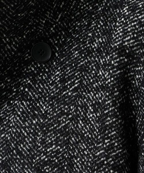 UNTITLED / アンタイトル その他アウター | 【ツイード風/スタンドカラー】ファンシーヘリンボンコート | 詳細11