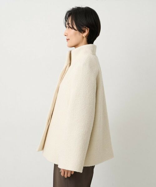 UNTITLED / アンタイトル その他アウター | 【ツイード風/スタンドカラー】ファンシーヘリンボンコート | 詳細13