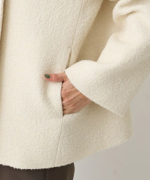 UNTITLED / アンタイトル その他アウター | 【ツイード風/スタンドカラー】ファンシーヘリンボンコート | 詳細17