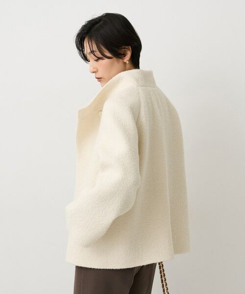 UNTITLED / アンタイトル その他アウター | 【ツイード風/スタンドカラー】ファンシーヘリンボンコート | 詳細3