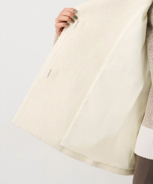 UNTITLED / アンタイトル その他アウター | 【ツイード風/スタンドカラー】ファンシーヘリンボンコート | 詳細5