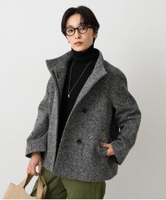 UNTITLED / アンタイトル その他アウター | 【スタンドカラー/オンオフ使える】クラシカルツイードコート