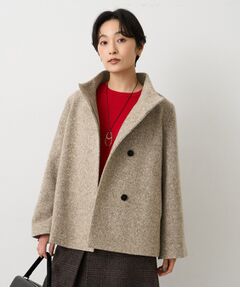 UNTITLED / アンタイトル その他アウター | 【スタンドカラー/オンオフ使える】クラシカルツイードコート