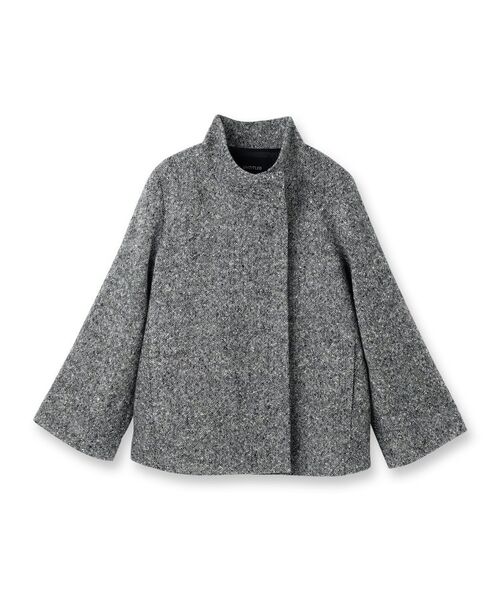 UNTITLED / アンタイトル その他アウター | 【スタンドカラー/オンオフ使える】クラシカルツイードコート | 詳細1