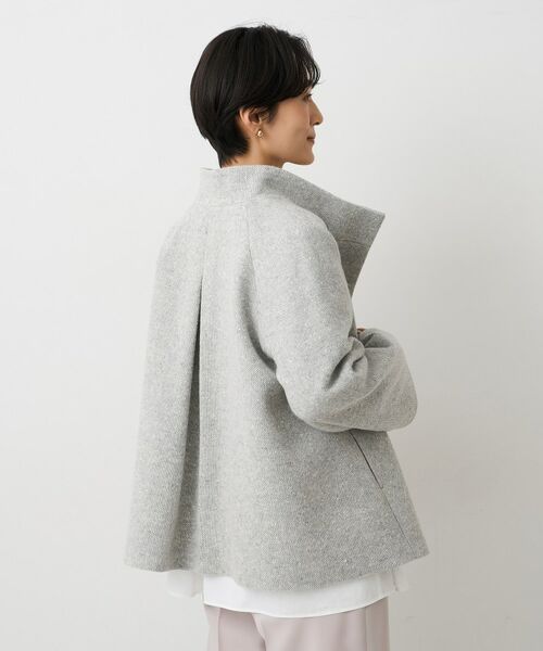 UNTITLED / アンタイトル その他アウター | 【スタンドカラー/オンオフ使える】クラシカルツイードコート | 詳細3