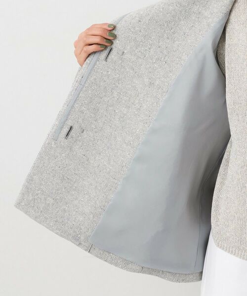 UNTITLED / アンタイトル その他アウター | 【スタンドカラー/オンオフ使える】クラシカルツイードコート | 詳細5