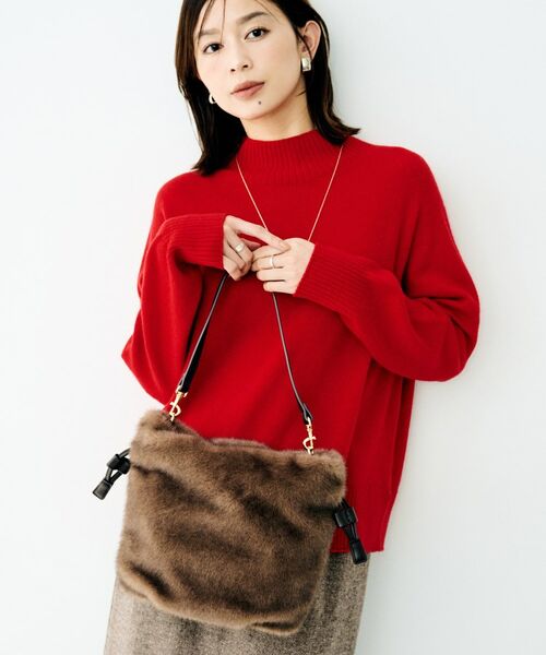 UNTITLED / アンタイトル ショルダーバッグ | ドロストエコファーショルダー | 詳細11