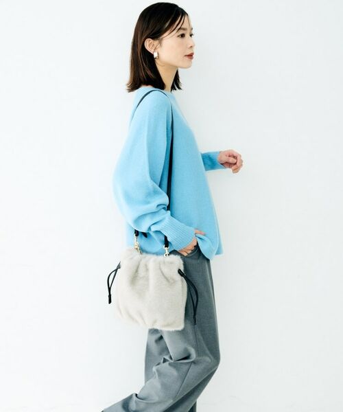 UNTITLED / アンタイトル ショルダーバッグ | ドロストエコファーショルダー | 詳細16