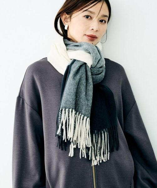 UNTITLED / アンタイトル マフラー・ショール・スヌード・ストール | ブロックチェックストール | 詳細4