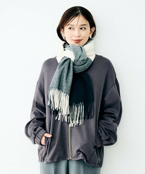 UNTITLED / アンタイトル マフラー・ショール・スヌード・ストール | ブロックチェックストール | 詳細5