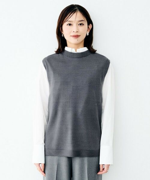 UNTITLED / アンタイトル ニット・セーター | ラウンドネックニットベスト | 詳細14