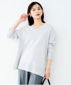 UNTITLED / アンタイトル ニット・セーター | サイドスリットVネックニット