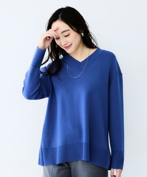 UNTITLED / アンタイトル ニット・セーター | サイドスリットVネックニット | 詳細10