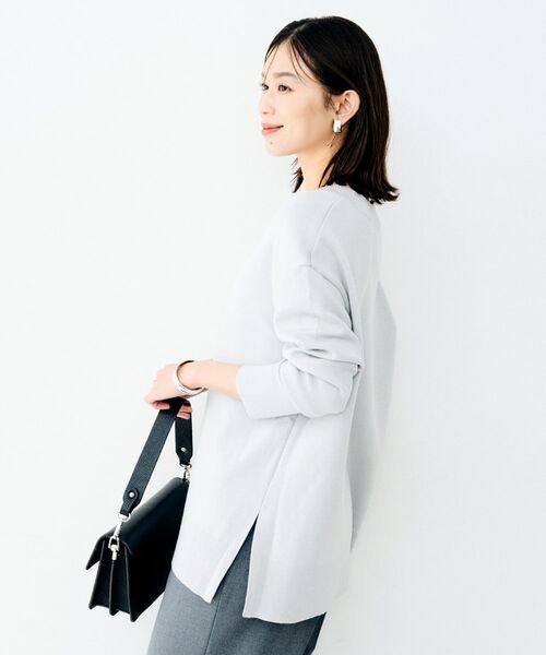 UNTITLED / アンタイトル ニット・セーター | サイドスリットVネックニット | 詳細3