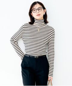 UNTITLED / アンタイトル ニット・セーター | リブタートルネックニット