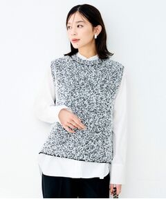 UNTITLED / アンタイトル ベスト | ファンシーツィードライクベスト