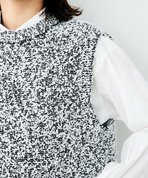 UNTITLED / アンタイトル ベスト | ファンシーツィードライクベスト | 詳細14