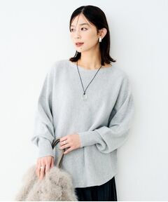 UNTITLED / アンタイトル ニット・セーター | ウールシルクカシミヤボートネックニット