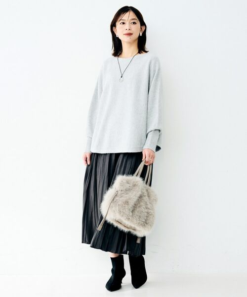 UNTITLED / アンタイトル ニット・セーター | ウールシルクカシミヤボートネックニット | 詳細8