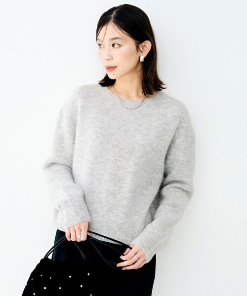 UNTITLED / アンタイトル ニット・セーター | ヘアリークルーネックニット | 詳細10