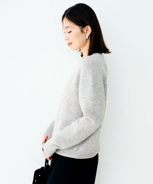 UNTITLED / アンタイトル ニット・セーター | ヘアリークルーネックニット | 詳細11