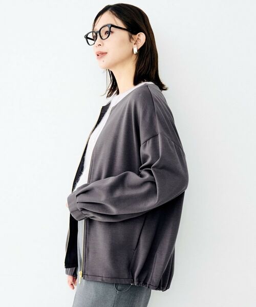 UNTITLED / アンタイトル レザーブルゾン・ジャケット | シルキーダンボールブルゾン | 詳細3