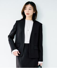 UNTITLED / アンタイトル ノーカラージャケット | 杢調ノーカラージャケット