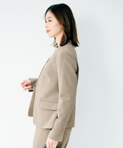 UNTITLED / アンタイトル ノーカラージャケット | 杢調ノーカラージャケット | 詳細10