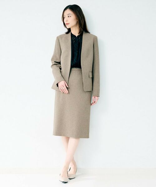 UNTITLED / アンタイトル ノーカラージャケット | 杢調ノーカラージャケット | 詳細12