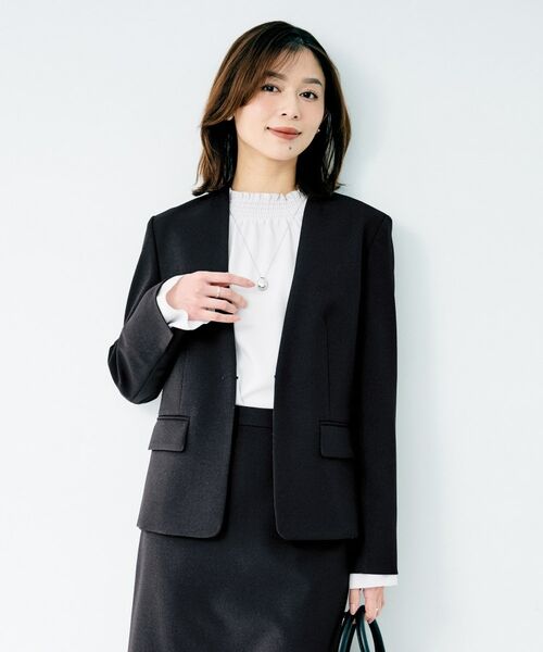 UNTITLED / アンタイトル ノーカラージャケット | 杢調ノーカラージャケット | 詳細16