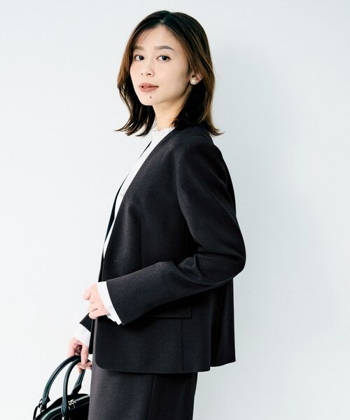 UNTITLED / アンタイトル ノーカラージャケット | 杢調ノーカラージャケット | 詳細17