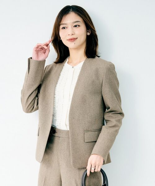 UNTITLED / アンタイトル ノーカラージャケット | 杢調ノーカラージャケット | 詳細9