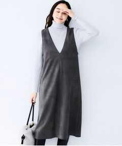 UNTITLED / アンタイトル ミニ丈・ひざ丈ワンピース | マシュマロスウェードジャンスカ