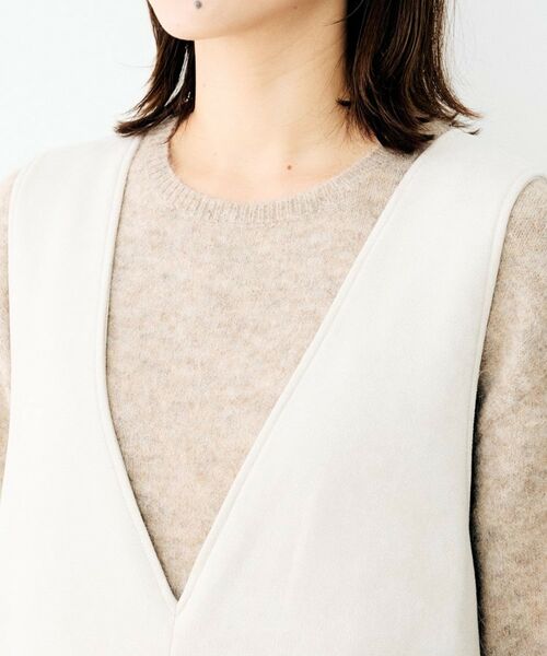 UNTITLED / アンタイトル ミニ丈・ひざ丈ワンピース | マシュマロスウェードジャンスカ | 詳細13