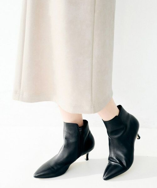 UNTITLED / アンタイトル ミニ丈・ひざ丈ワンピース | マシュマロスウェードジャンスカ | 詳細15