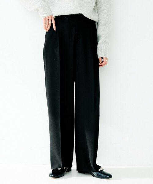 UNTITLED / アンタイトル パンツ | ドライタッチタックワイドパンツ | 詳細3