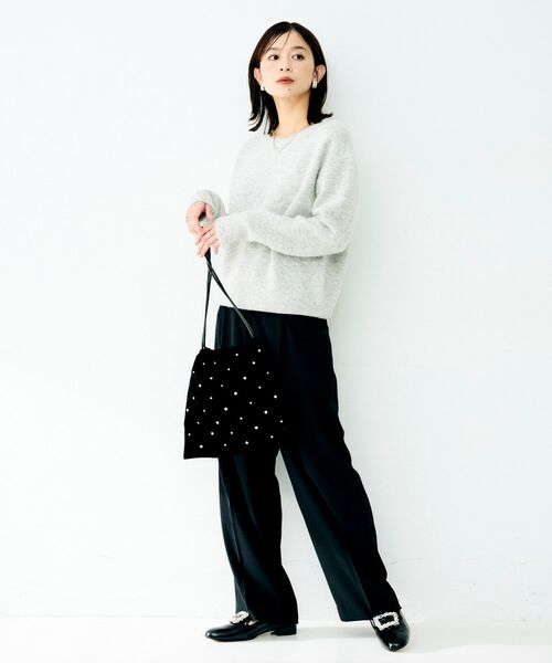 UNTITLED / アンタイトル パンツ | ドライタッチタックワイドパンツ | 詳細4