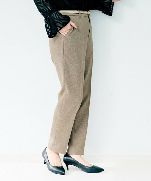 UNTITLED / アンタイトル パンツ | 杢調テーパードパンツ | 詳細13