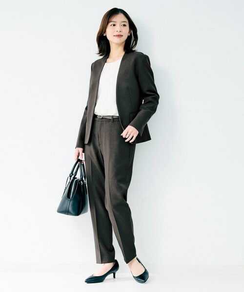 UNTITLED / アンタイトル パンツ | 杢調テーパードパンツ | 詳細5