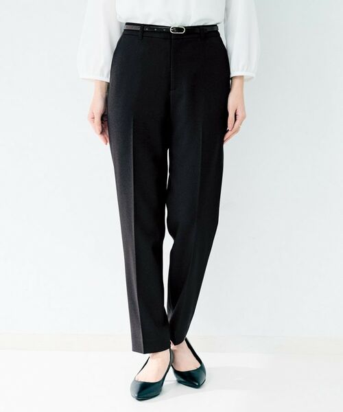 UNTITLED / アンタイトル パンツ | 杢調テーパードパンツ(ネイビー(094))