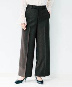 UNTITLED / アンタイトル パンツ | 杢調ワイドパンツ