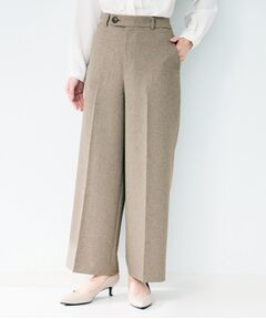 UNTITLED / アンタイトル パンツ | 杢調ワイドパンツ